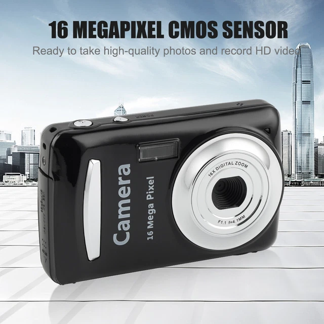 Digital Camera 2.4 Inch TFT LCD Screen 4X Zoom HD 16MP 1080P Anti-Shake Mic USA
