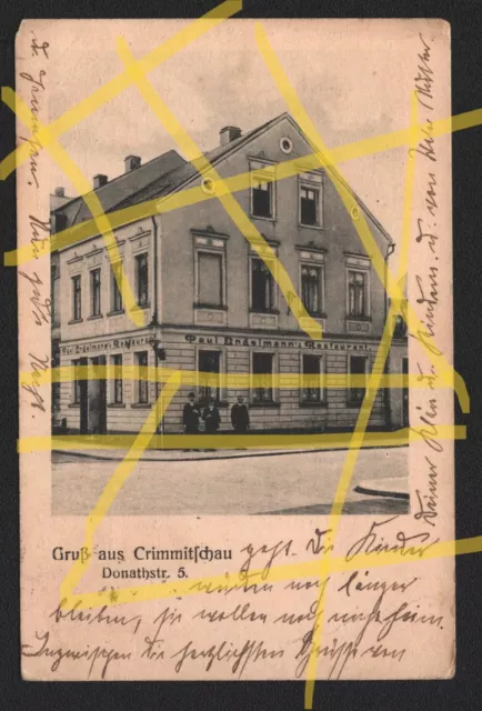 AK - " Paul Engelmann's Restaurant " - Donathstr. 5 -  um 1910  -  Crimmitschau