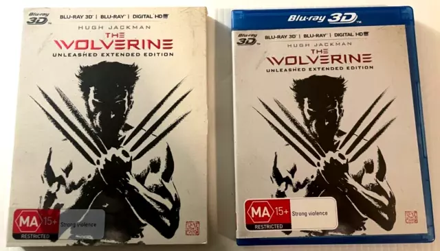 The Wolverine 3D + 2D Blu-ray + Digital Edition 3 Disc Set with Slipcase