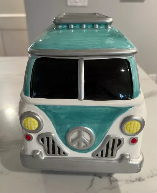 Vintage 1997 Lotus VW Volkswagen Bus Van 1960s Cookie Jar -Excellent Condition