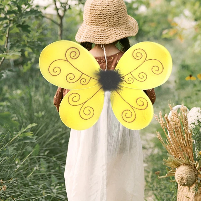 Costume Ailes D'Abeille Bourdon - Serre-Tête Antennes, Accessoire Déguisement Halloween Adultes Enfants - 5