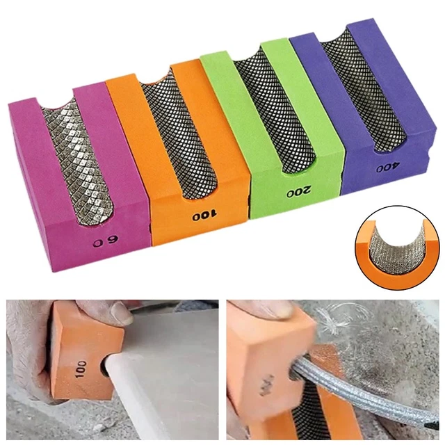 Pad Lucidanti Mano Diamante per Superfici Diritte e Curve di Pietra e Vetro