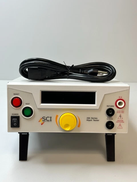 SCI 297 AC/DC Hipot with Insulation Resistance Testing Dead Battery SCI 297 AC/DC Hipot with Insulation Resistance Testing Dead Battery