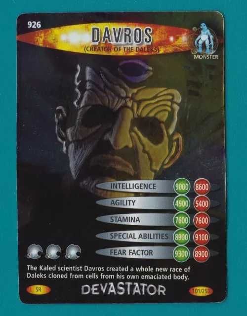 Dr Doctor Who BATTLES IN TIME DEVASTATOR SUPER RARE CARD 926 DAVROS - SR 101/250