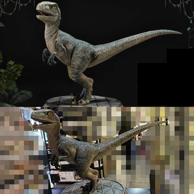 PRIME 1 STUDIO Velociraptor Baby Blue Statue Dinosaur Model Display ...
