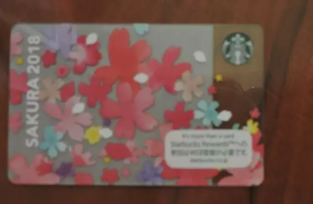 Starbucks Japan 2018 Sakura 6149 Gift Card. No Value Collectors Item