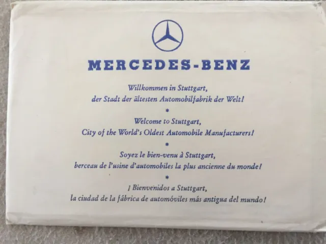 Cpa Antique Automotive Theme Advertising Envelope 4 Mercedes Benz Illustrator