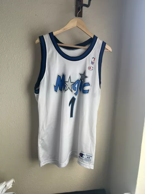Champion, Shirts, Vintage 9s Champion Orlando Magic Penny Hardaway  Reversible Pinstripe Jersey