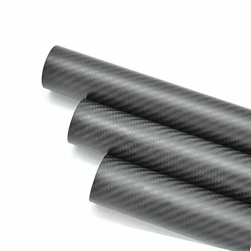 1pc 12mm ODX 10mm IDX 500MM 100% Roll Wrapped Carbon Fiber Tube 3K/Tubing Matte