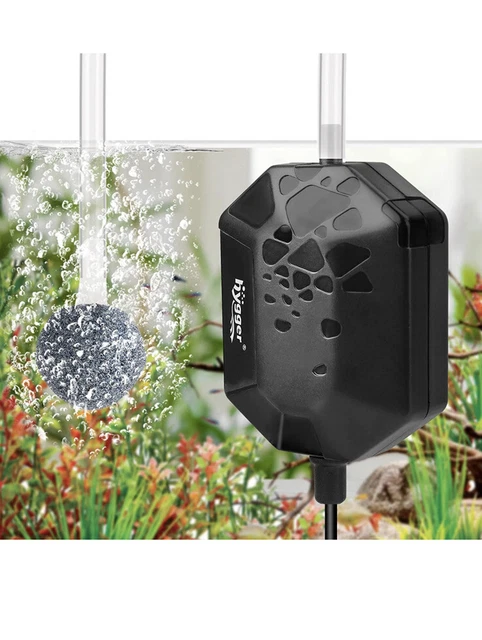 Mini Aquarium Air Pump 1.5 Watt Whisper Fish Tank Aerator- Fish Tanks 1-15 Gal.