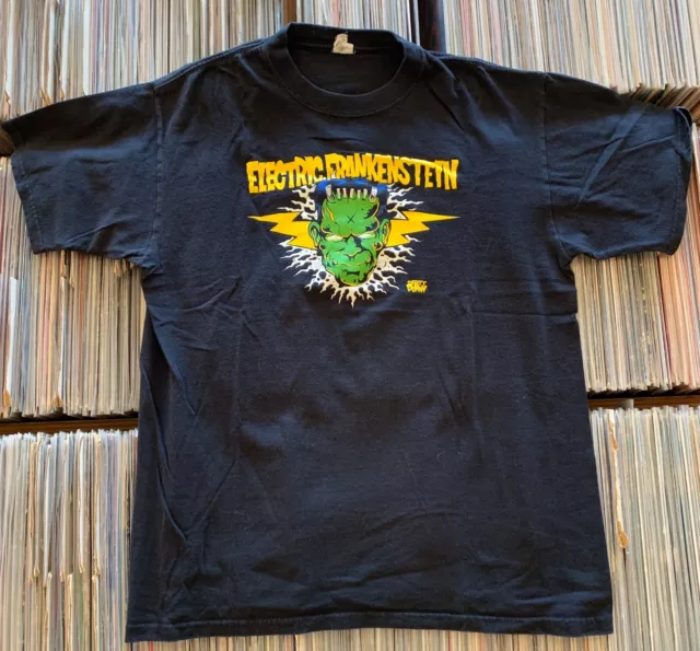 TRUE VINTAGE ELECTRIC FRANKENSTEIN TOUR T-SHIRT L 2008/2009 THE DAMNED lp