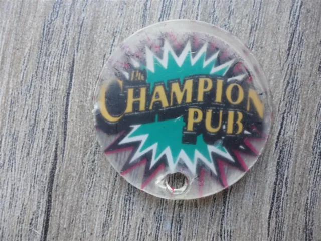 Champion Pub Pinball Machine Key Chain Logo