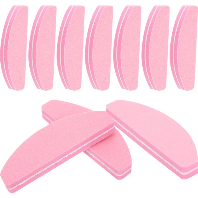 50 Stück Herzförmige Nagelfeilen – Doppelseitige Polierfeilen In Rosa & Mehr – Praktisch Für DIY-Maniküre