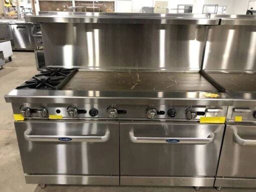 Atosa ATO-2B48G 60'' CookRite Range 2 Burners 48" Griddle on Right  LP Prop gas