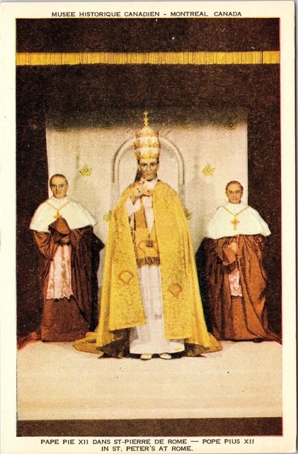 Musee Historique Canadien Montreal Canada CA Pope Peter Postcard Wax Works