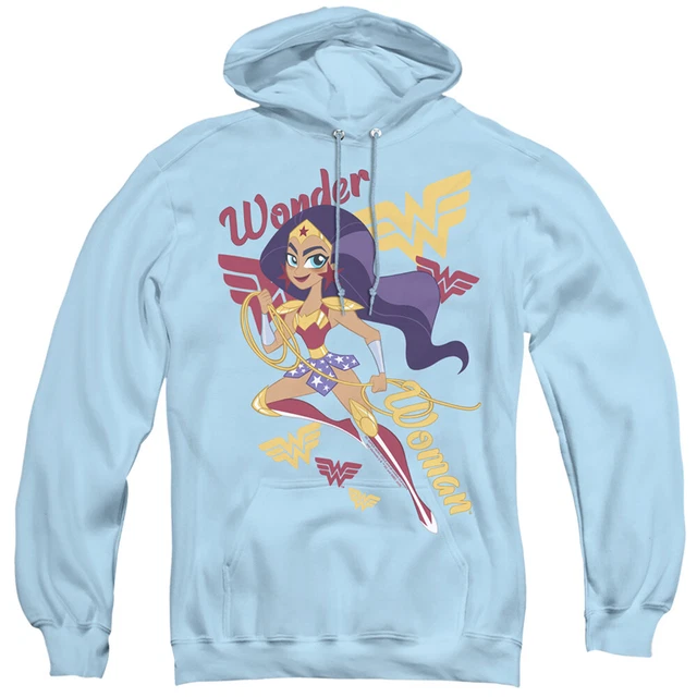 Dc Supereroe Ragazze - Wonder Woman - Pullover Adulti Felpa con Cappuccio