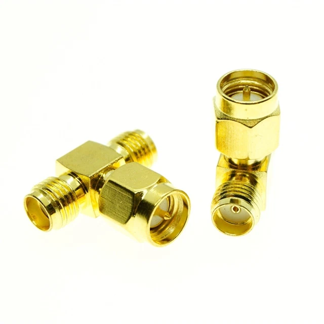 2x SMA Spina Maschio A SMA Femmina Adattatore Coassiale Connettore - Foto 3