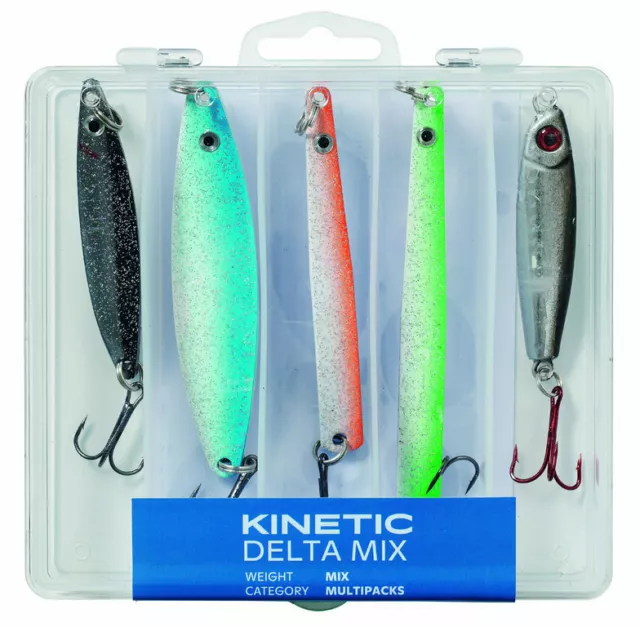 Kinetic Delta Mix Mefo-Blinker-Pilker-Set 5 St Sea Trout Blinker Küstenblinker