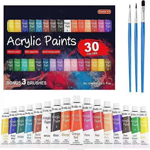 MASTER'S TOUCH 24 Count Acrylic Paint Set 12Ml 0.4 Oz Tubes Art Painting  Craft $16.95 - PicClick