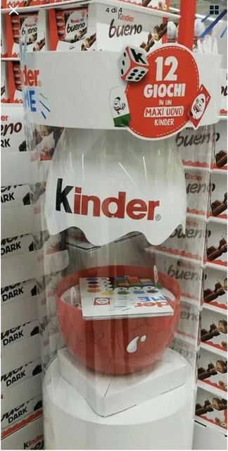 🔴 uovo kinder GIGANTE 40 cm Kinder Game con giochi Nuovo in scatola