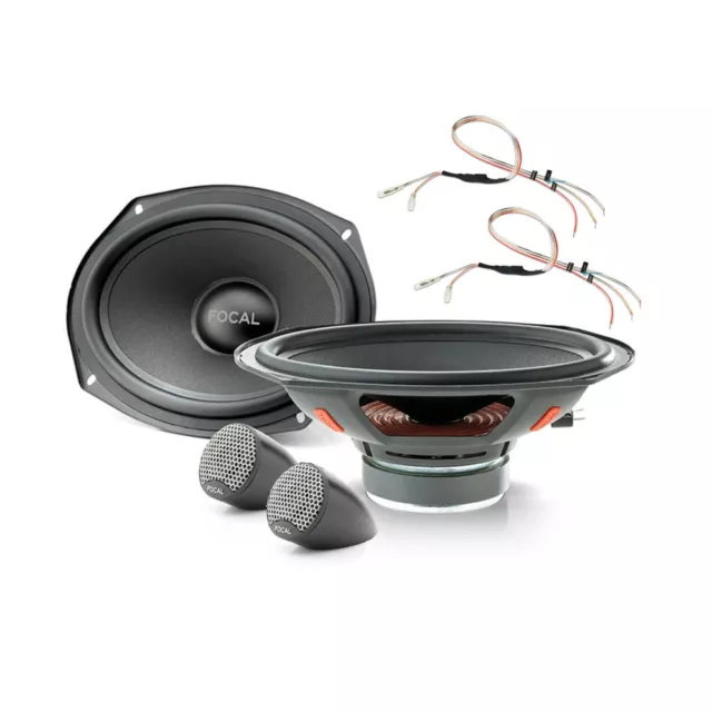 FOCAL Front Auto Lautsprecher Kompo Oval für NISSAN Navara D40 - 05-15