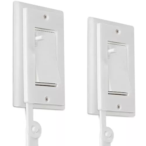 2-Pack Light Switch Extender for Kids White - Complete Decora Switch Extender...