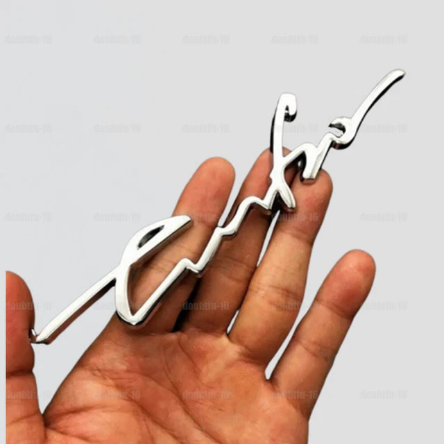 Stemma Auto Metallo Usato Adesivo Logo R Sport 3D Per Auto - In Metallo 12.8x2.3cm | Decorazione Anteriore/Posteriore (Nero Rosso) Stemma Anteriore