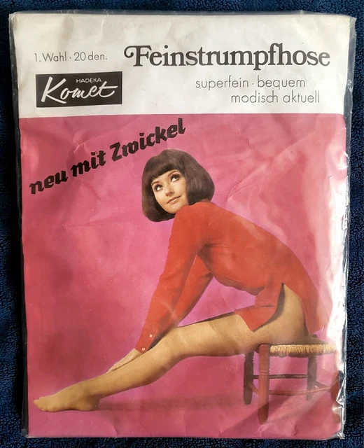 MARILYN 1 paio di collant con cucitura per donna, calze a rete resistenti senza cucitura, con punta rinforzata 20 Denari, nero, taglia 2-S