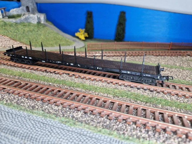 FLEISCHMANN HO WAGON PLAT A RANCHERS TRAIN ELECTRIQUE 5226