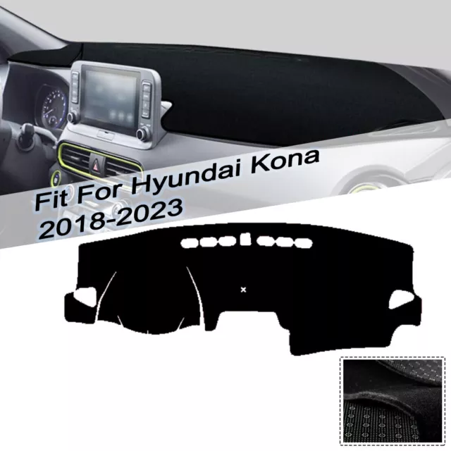 Für Hyundai Kona 2018-2023 Dashboard Strich Matte Cover Rutschfest Sonne Mat