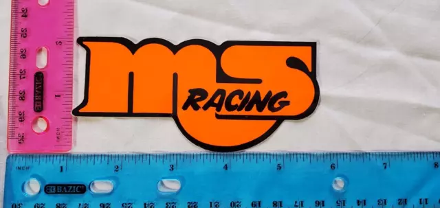 "MS Racing" Vintage Original Motocross Racing Sticker Decal ** AMA Moto-X