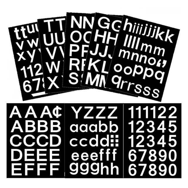Botty Lettere Autoadesive In Vinile 15x18,5 Cm - 2 Unità - Adesivi Murali, Lavabili, UV Resistant