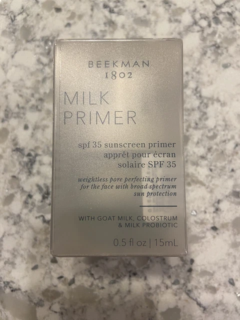 Primer protector solar Beekman 1802 imprimación de leche FPS 35 0,5 fl.oz.