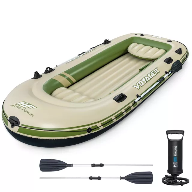 Bestway Boot Schlauchboot Angelboot Set 350 x 145 cm Voyager X4 Hydro-Force