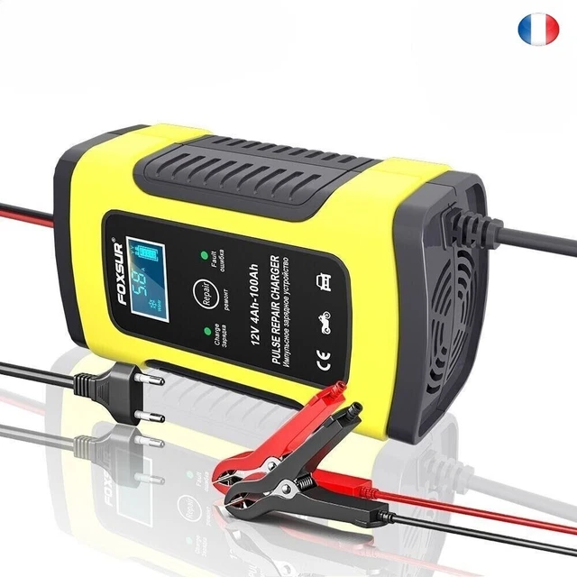 Chargeur de batterie intelligent 12V 6A voiture Auto Moto Camion Automatique LCD Chargeur de batterie intelligent 12V 6A voiture Auto Moto Camion Automatique LCD
