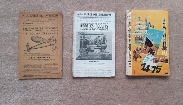 Lot De 4 Catalogues Heller Années 70/80 - Autos, Motos, Avions, Bateaux