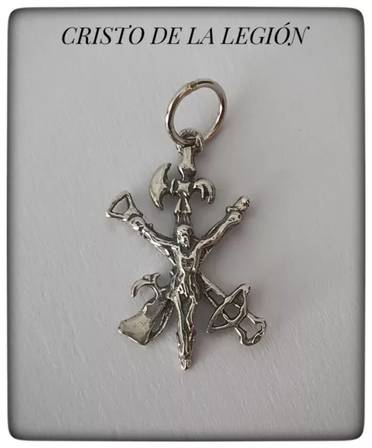 Cristo De La Legion Colgante Plata Ley Christ Of The Legion Pendant Silver Of La