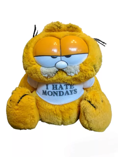 Vintage Garfield 78/81 Dakin Plush Toy ‘i Hate Mondays’ Shirt Collectable JJG