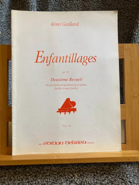 Rémi Guillard Enfantillages opus 49 volume 2 partition piano éditions Delrieu