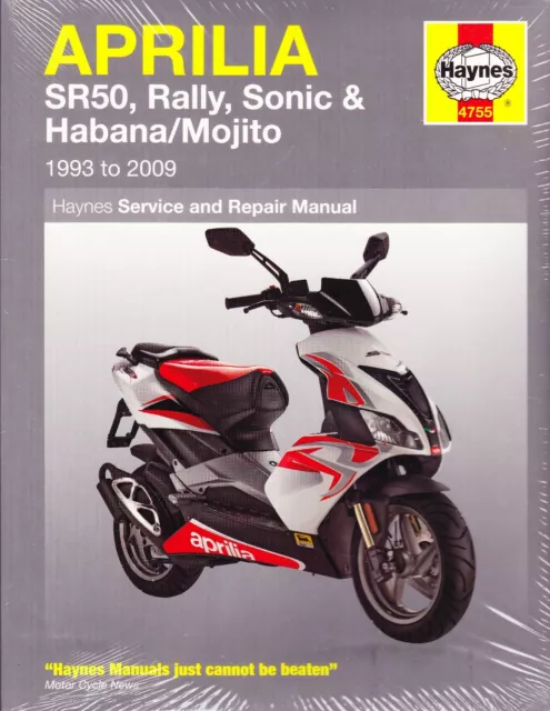 1993-2009 Aprilia RS50 Rally Sonic Habana/Mojio Haynes Service Repair Manual7553