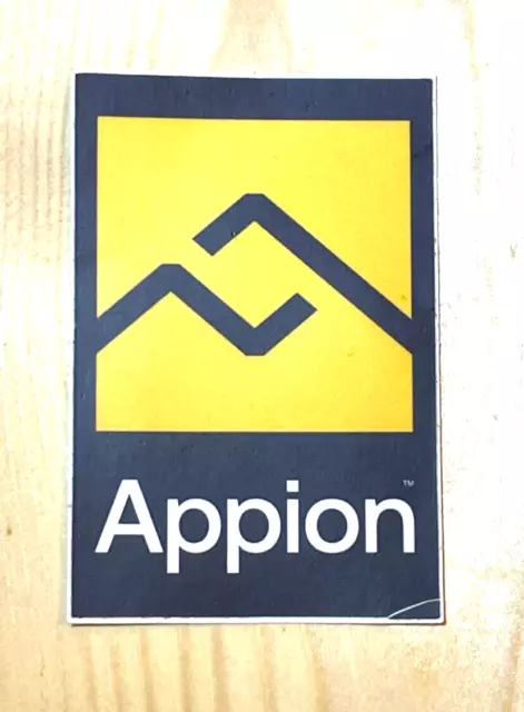 Appion Refrigerant Recovery Unit Logo Sticker, Part# 1145-1222