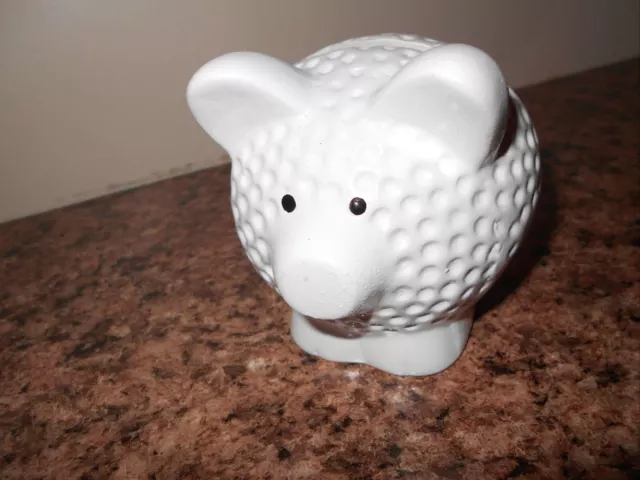 New Lamb Ceramic Bank 3.25" tall 4" lgth