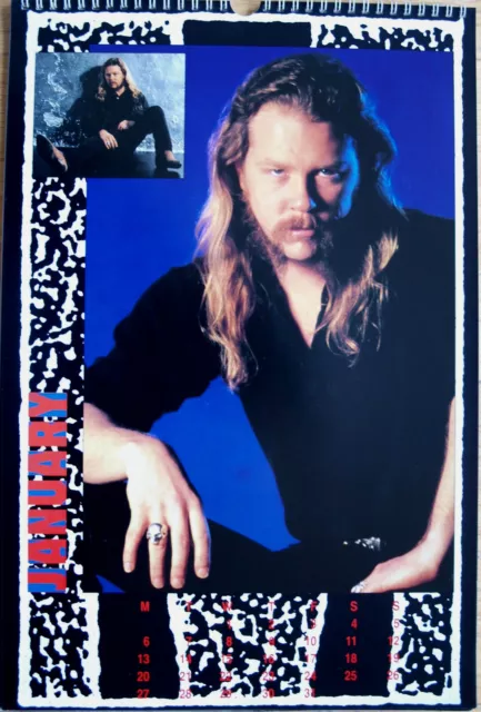 Metallica Kalender 1992 Spiralbindung 30 x 42 cm 12 Poster zum Raustrennen 2