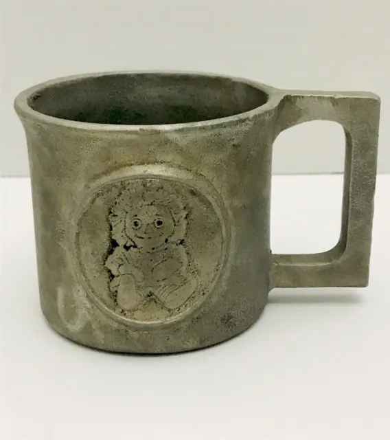 Vintage Raggedy Ann Pewter Mug Child's Cup