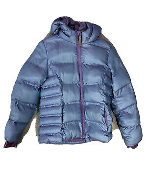 Girls Champion Winter Jacket Medium 7 / 8 Blue Purple