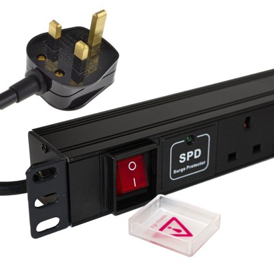 kenable Surged Unité Distribution Courant Pdu 6 Voie Horizontal 48.3cm Rack Monté 1U 