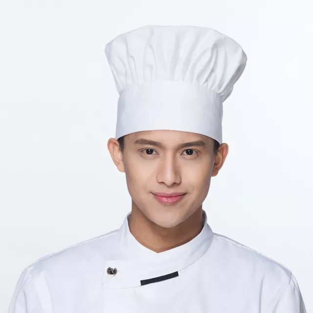Adult Unisex Chef Hat Adjustable Elastic Restaurant Kitchen Cooking Cap