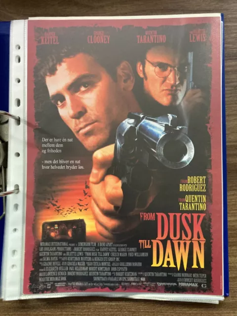 From Dusk till Dawn Tarantino Keitel Clooney 1996 Danish Movie Press Release