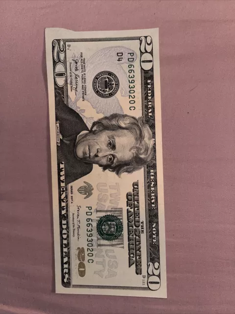 2007 Miss Cut $20 bill