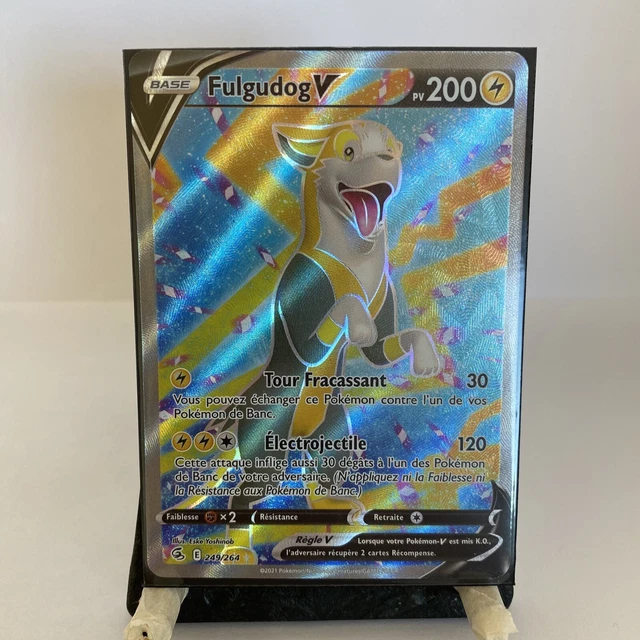 CARTE POKÉMON FULGUDOG Vmax 104/264 EB08 Epée & Bouclier Poing de CARTE POKÉMON FULGUDOG Vmax 104/264 EB08 Epée & Bouclier Poing de